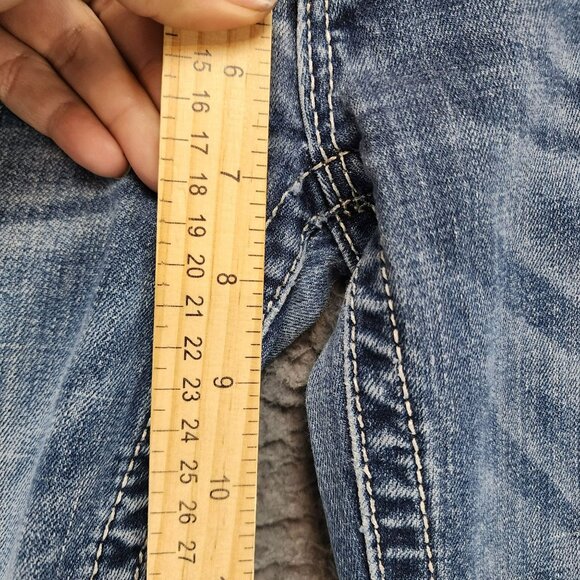 Miss Me Jeans Womens 28 Blue Bootcut Stretch Low Rise *Read* - Picture 7 of 14